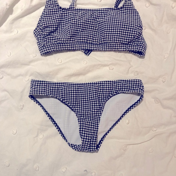 Kona Sol Swim Blue Gingham Bikini Poshmark